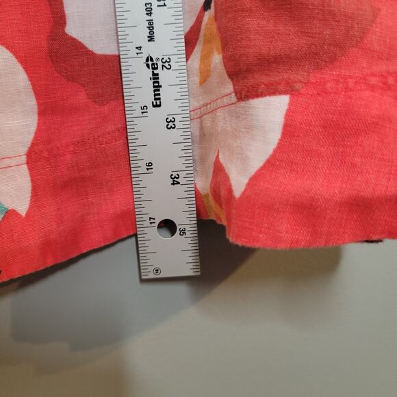Sigrid Olsen Linen Tank Dress Women's Size M Colorful Floral Summer Mod Resort - Picture 9 of 10